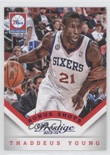 2013-14 Panini Prestige Blue Bonus Shots Thaddeus Young #47 0a1