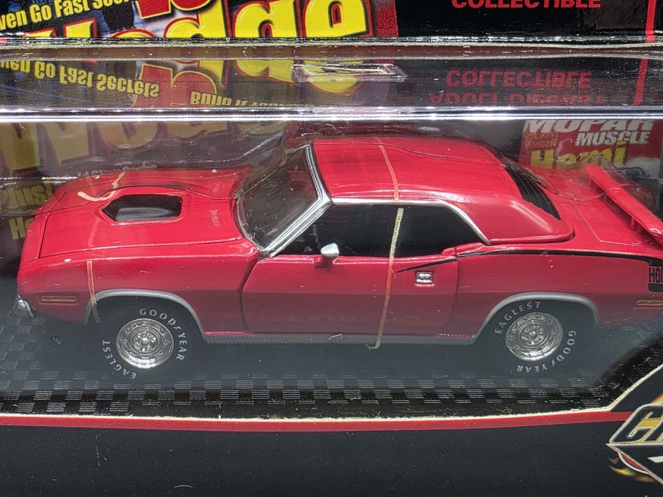 Road Champs Red 1970 Plymouth Hemi Cuda 1:43 Diecast - (2000) NUEVO  Foto 2 de 4