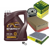 Mann Inspektionspaket 5L Mannol Energy 5W-30 FüR Renault Laguna I 3.0 24V