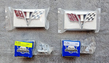 65 67 Chevy Flag And Fender Emblems. New Classic Headquarters. W-264. 2 Sets. 65 67 Chevy Flag And Fender Emblems. New Classic Headquarters. W-264. 2 Sets.