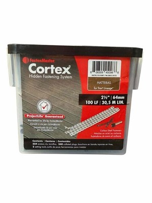FastenMaster Cortex Hidden Fastening System Hatteras 2-1/2'' 224 Screws For Trex