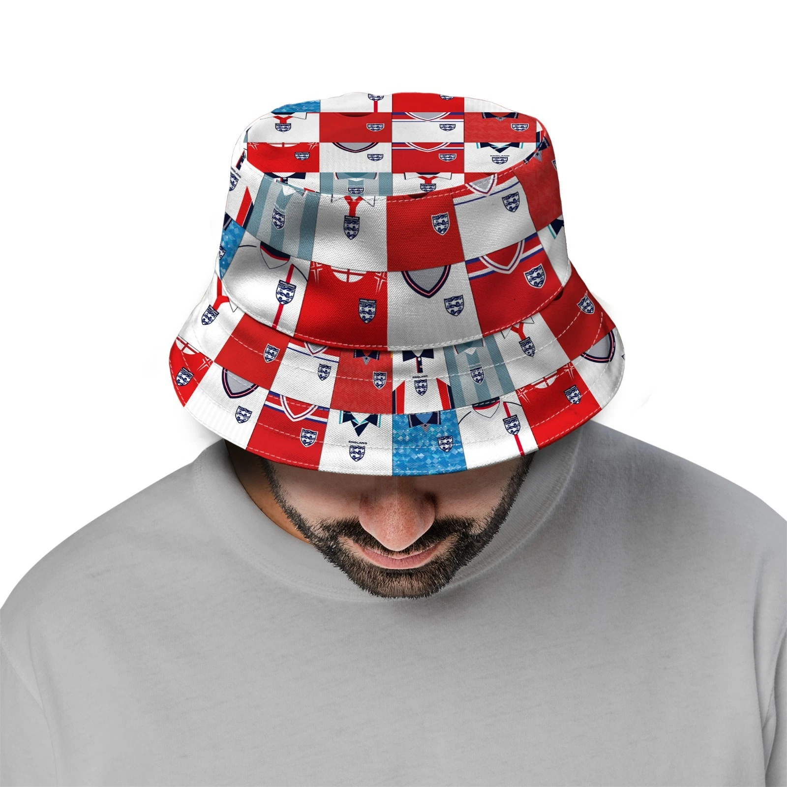 England Kit Montage - WC 2026 - Football Bucket Hat - Unisex
Opens in a new window or tab