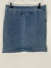 Ralph Lauren Jeans Co Denim Skirt Womens 12 Blue 90s Y2K Side Zipper Vintage