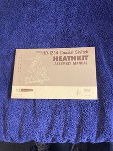 HEATHKIT ORIGINAL Model HD-1234 Coaxial Switch Assembly MANUAL