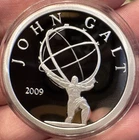 2009 John Galt 1 oz .999 Silver Proof Round | Norfed-Like