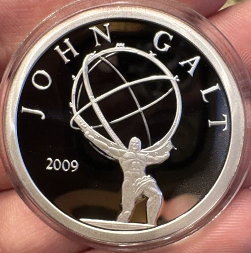 2009 John Galt 1 oz .999 Silver Proof Round | Norfed-Like