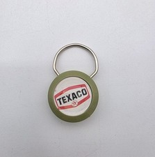 Texaco Gas Service Station Keyring Fob Keychain Used Vintage