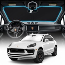 For Porsche Macan Windshield Sun Shade For 2014-2026 Silver