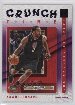 2021-22 Panini Donruss Crunch Time Press Proof Purple Kawhi Leonard #8 1bi0
