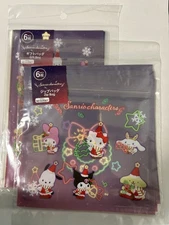 Daiso Sanrio Characters ZipBag & GiftBag set Christmas Version Japan limited