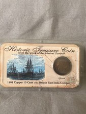 1808 Copper 10 Cash Coin From Admiral Gardner 1809 Wreck
