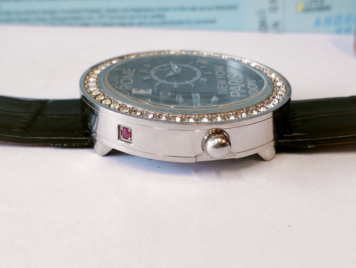 ELLE NEW YORK PARIS LONDON QUARTZ DUAL TIME EL20038S06C