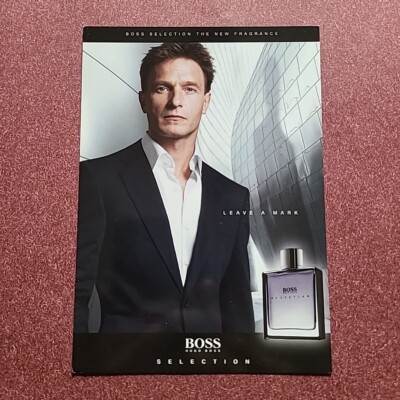 Hugo Boss Auswahl Herren Duft Werbung Postkarte Flyer. 