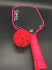 Supra Carbon Elite Limited Pink Carbon Fiber Pickleball Paddle Elongated