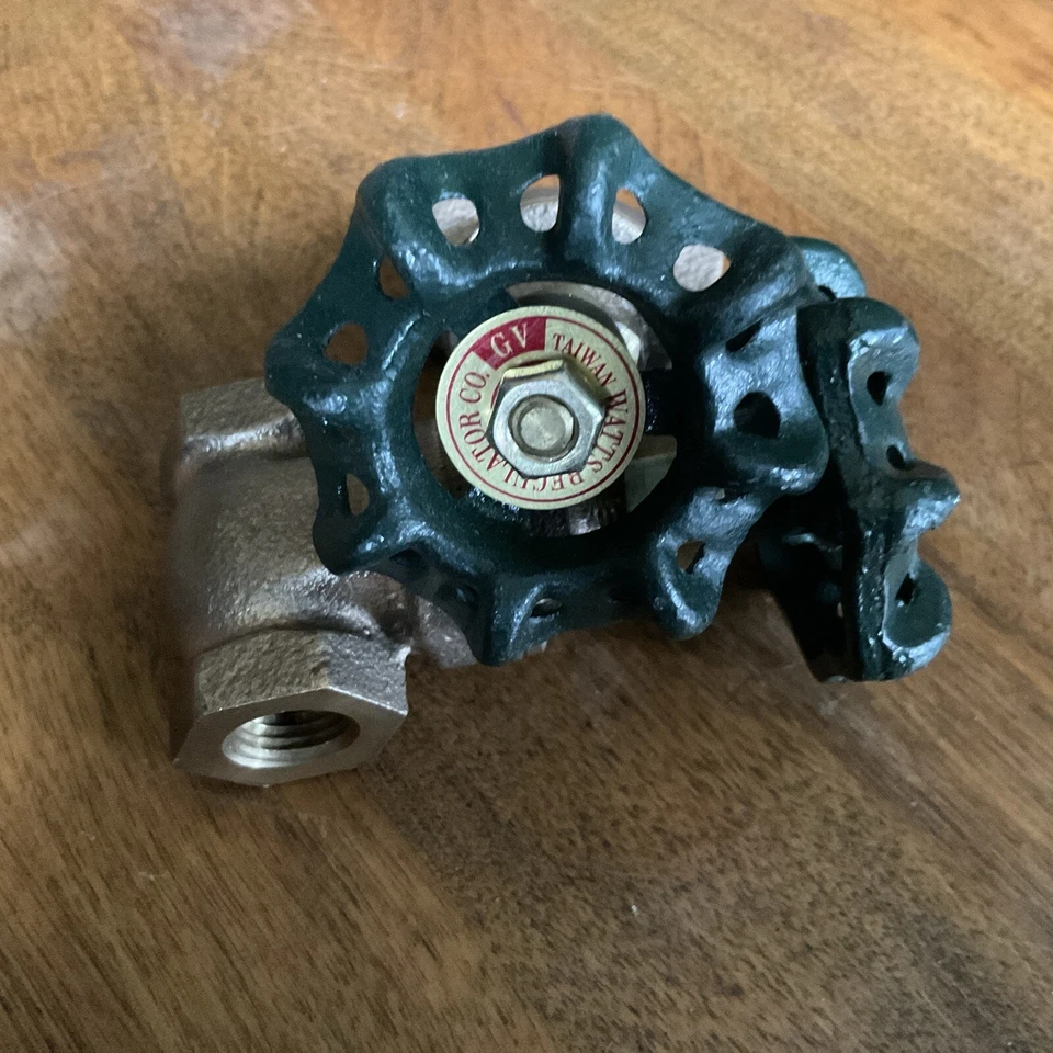 2ea Watts 1/4" No Rise Stem Bronze Solid Wedge Threaded Gate Valves New - Image 3 of 4