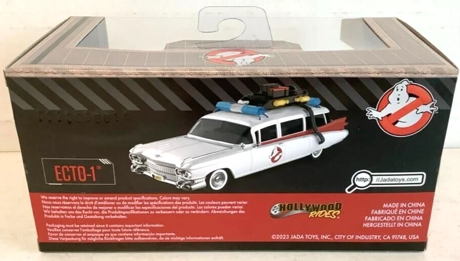 NEW Jada Toys 99748 Ghostbusters Hollywood Rides ECTO-1 1:32 Metal Die-Cast Car - Image 2 of 4