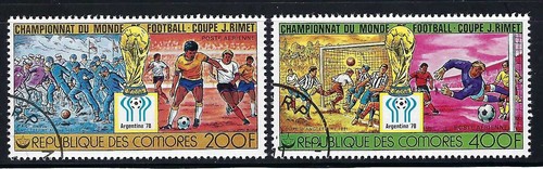 Comoros 1978 6v. CTO NH Soccer Football World Cup Argentina '78 Sports - Picture 4 of 4