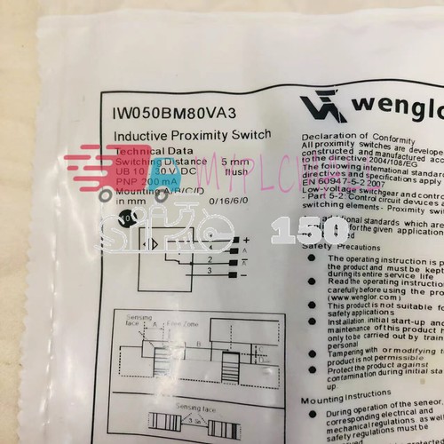 Neu 1 Stück für Wenglor Näherungsschalter Sensor IW050BM80VA3 - Bild 4 von 6