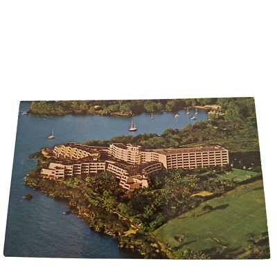 Postcard Keauhou Country Club Golf Course Kona Surf Hawaii Chrome Unposted