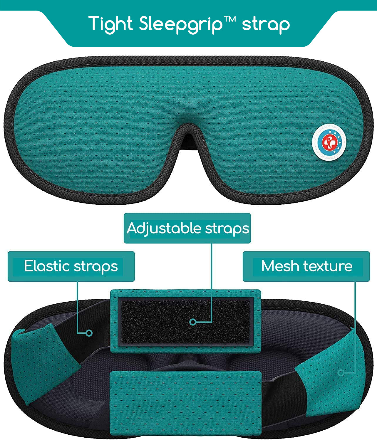 Medi Grade Sleeping Eye Mask Travel Kit 3D 100 Blackout, Ear Plugs