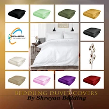 Egyptian Cotton Ideal 1 PC Duvet Cover Full XL Size All Strip Select TC & Color