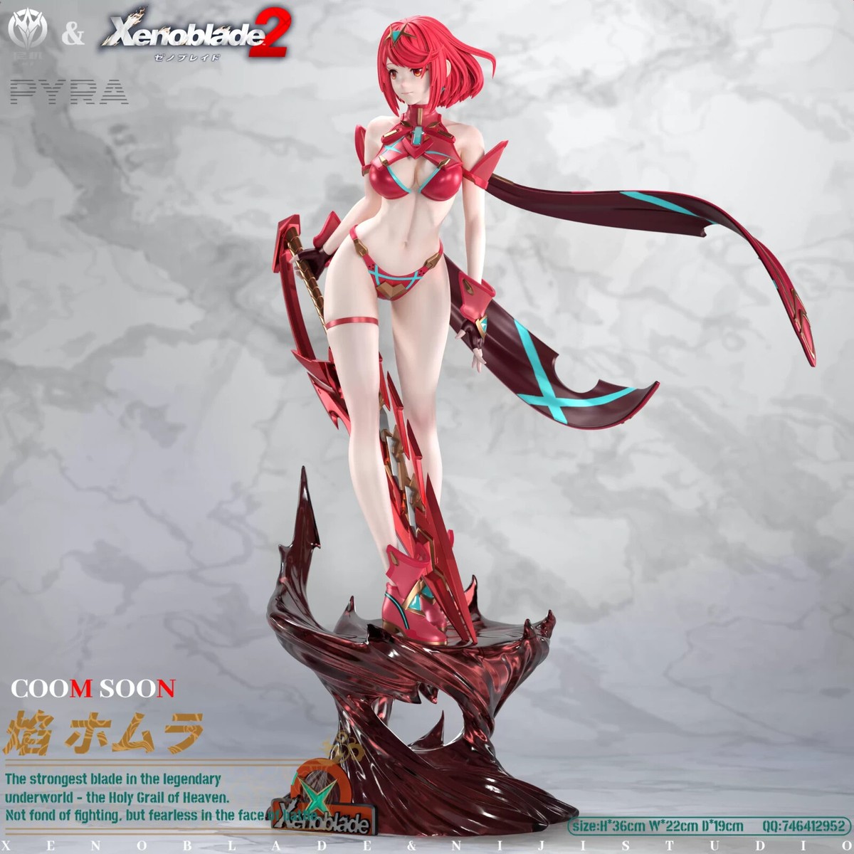 NIJI Studio Xenoblade 2 Pyra 1/6 Resin Statue In Stock Anime Girl