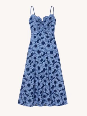 midi dress in daisy guipure Women Daisy Guipure Flared Horn Hem Midi Slip Dress with V-Neck and Cap Sleeves from Dhgate Basic & Casual Dresses