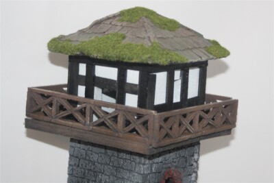 70024 Limes Tower Arpinum, to 4 cm display figures, with wall, Roman Empire
