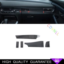 Central Console Air Outlet Vent Trim 5* For Mazda CX-30 2020-2022 Black Steels