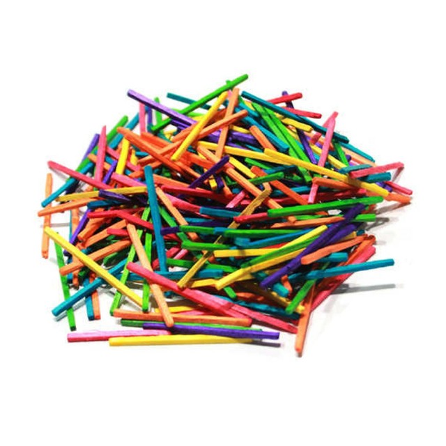 1kg Color Wood Match Sticks Colored Wooden 48mm Match Sticks in Bulk