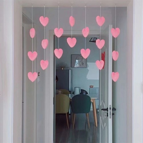 Gift Love Hearts Pendant Door Hanging Curtain Door Curtain Ornaments Home Decor - Picture 4 of 21