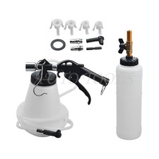 Car Van Brake Bleeder Bleeding Fluid Tool Air Pneumatic Garage Vacuum 3 Adaptors