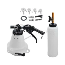 Car Van Brake Bleeder Bleeding Fluid Tool Air Pneumatic Garage Vacuum 3 Adaptors