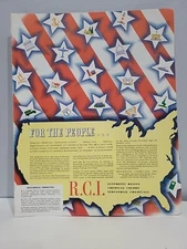 1940 R.C.I. Reichhold Chemicals Inc. Fortune WW2 Print Ad Q4 Stars Colors Resins