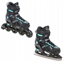Roller en ligne Pulse + patin à glace Adulte Enfant Mixte taille ajustable Rave