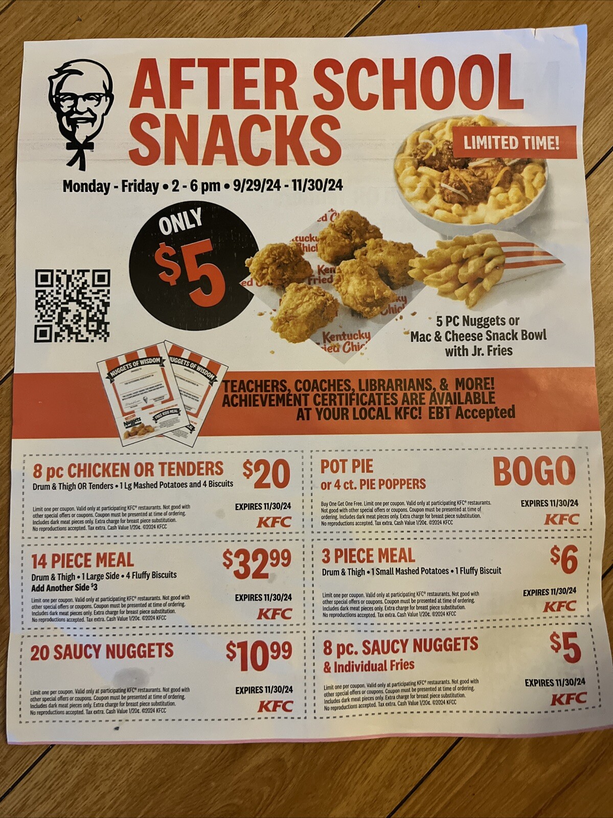 KFC Kentucky Fried Chicken Food, Combo, Meal Coupons Exp. 11/30/24 | eBay