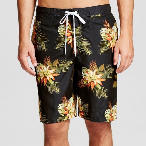 NEW Merona Men's swim trunks Hawaiian 