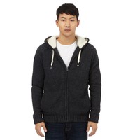 St George By Duffer Mens Dark Grey Quilted Lined Hoodie With Wool From Debenhams St George By Duffer Mens Dark Grey Quilted Lined Hoodie With Wool From Debenhams