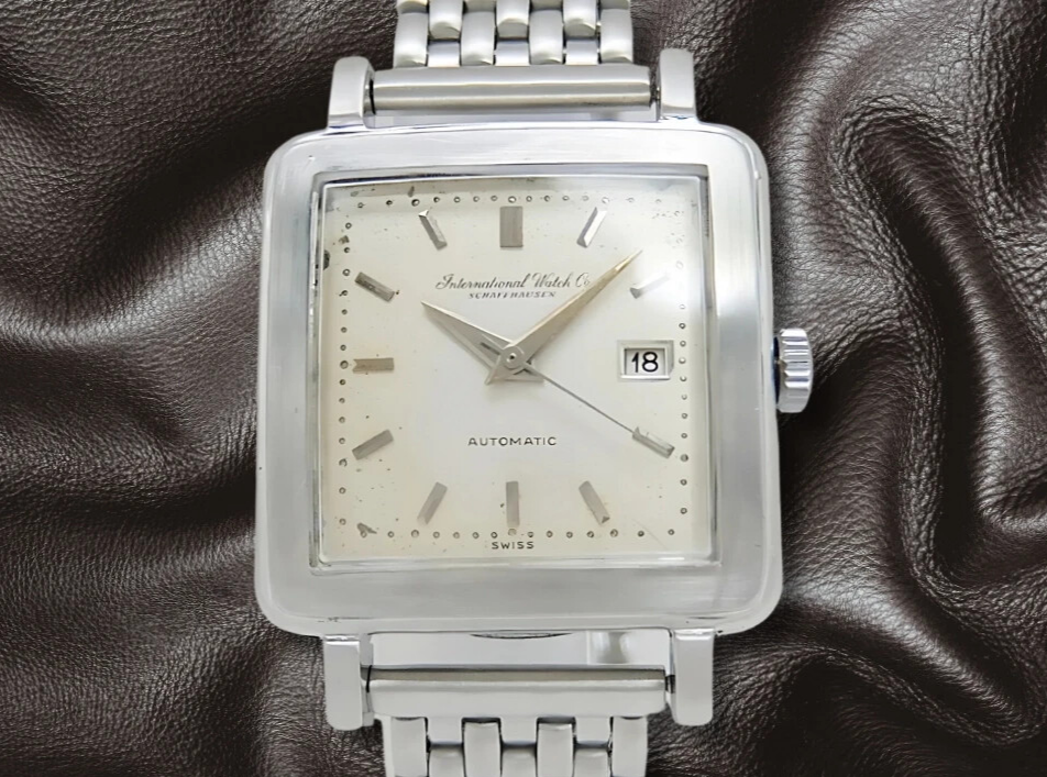 IWC オールドインター　cal.8531 IWC old inter cal.8531 ss square cursive logo silver dial