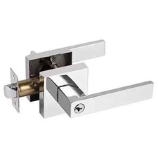 Heavy Duty Square Keyed Door Lever with Lock and Keyed Entry Different Keys 1