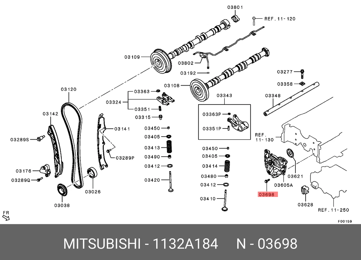 Genuine OE Bolt Balancer 1132A184 For Mitsubishi 1132-A184 | eBay