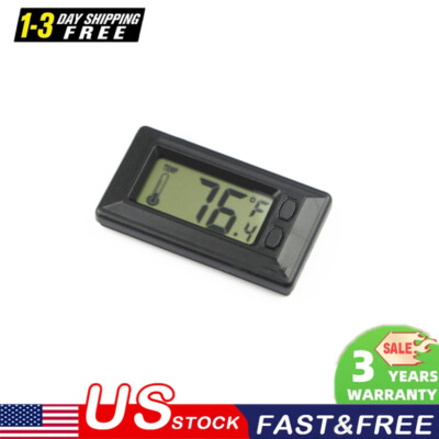 Car Temperature Clock Lcd Display Electronic Thermometer For Vehicle