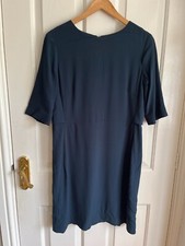 Elegant Jigsaw Teal Blue  Knee Length Shift Dress,Size 10,VGC