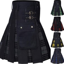 Utility Kilt Kilts Men's for Men Modern Hybrid Cotton  Tartan Kilts Scottish