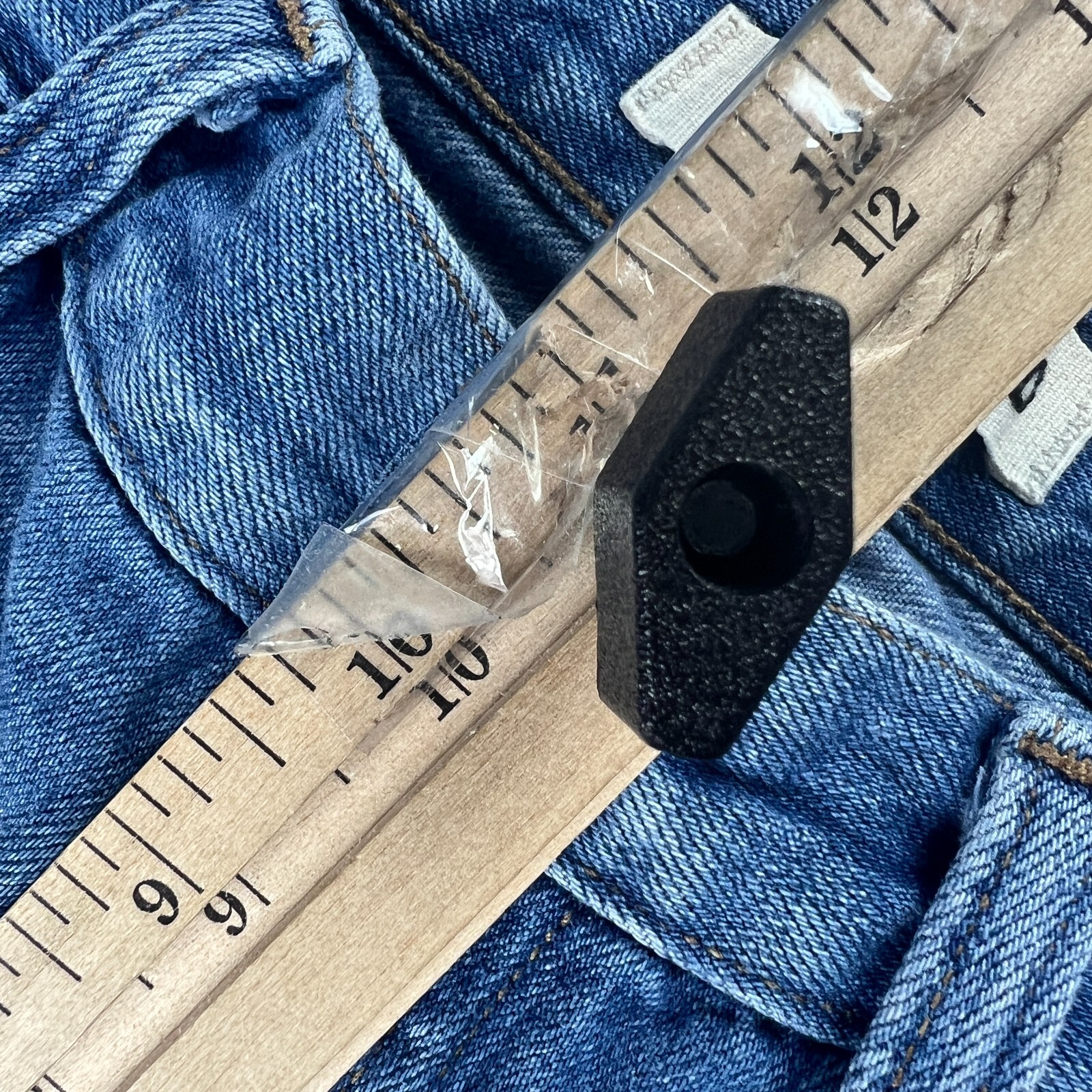 Rivet & Thread Jean Women 31x24* Retro Straight High Rise Crop Blue Denim Tag 28