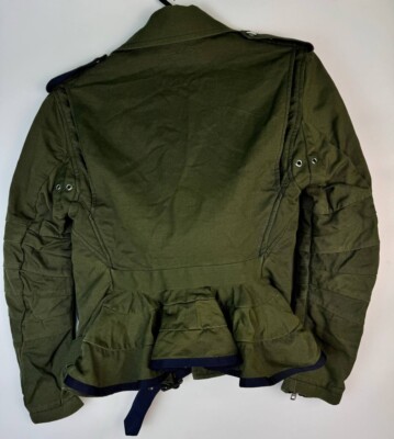 sacai design rider's jacket khaki zise2
