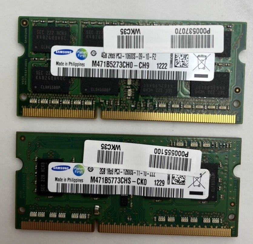 4GB & 2GB RAM Memory Toshiba Satellite Pro L850-1DN Laptop Memory (DDR3)Re:1559 - Image 2 of 2