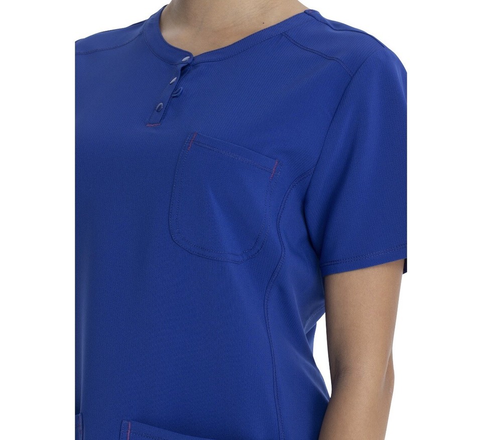 Womens XS Royal Blue Scrub Top Supreme V Neck Scrubstar Electric Blue