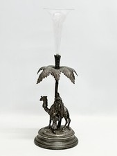 James Deakin & Sons Silver Plated Camel and Palm Epergne centrepiece 47 cm C1890