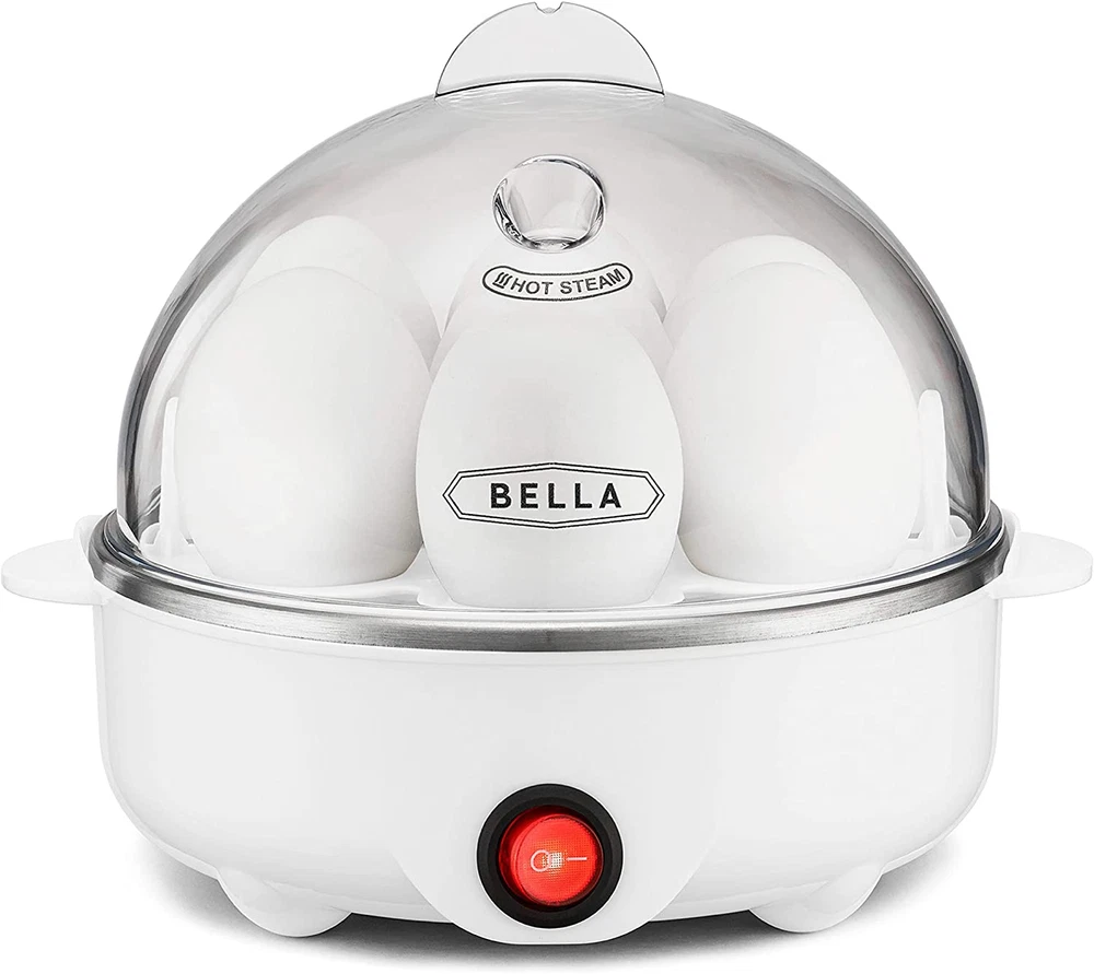 Quick Electric Egg Cooker with Auto Shut-Off for Omelets & Poached Eggs